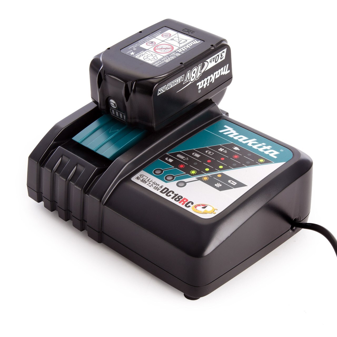 Зарядно устройство Makita DC18RC + батерия BL1830B 3.0Ah