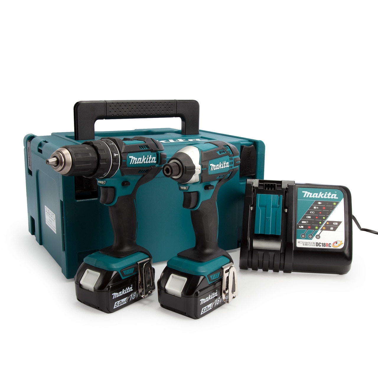 Makita DLX2131TJ 18V LXT Twin Pack - DHP482 Ударен Винтоверт + DTD152 Ударна Отвертка