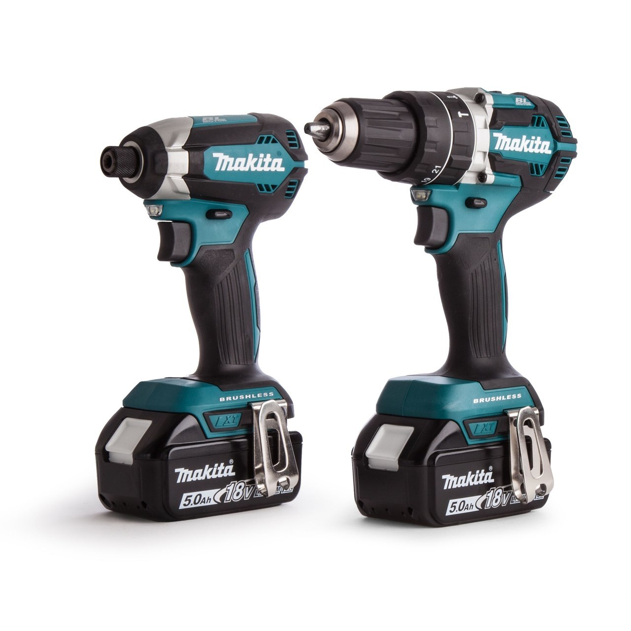 Makita DLX2180TJ 18V безчетков близнак - DHP484 Ударен Винтоверт + DTD153 Ударна Отвертка (2 x 5.0Ah батерии)