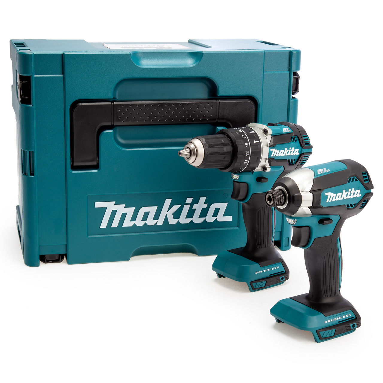 Makita DLX2180ZJ 18V безчеткова Ударен Винтоверт и Ударна Отвертка отверт с двоен пакет (само корпус)