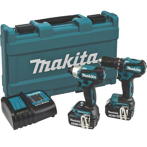 Makita DLX2221ST 18V LXT Ударен Винтоверт и Ударна Отвертка отверт с двоен пакет (2x 5.0Ah батерии)