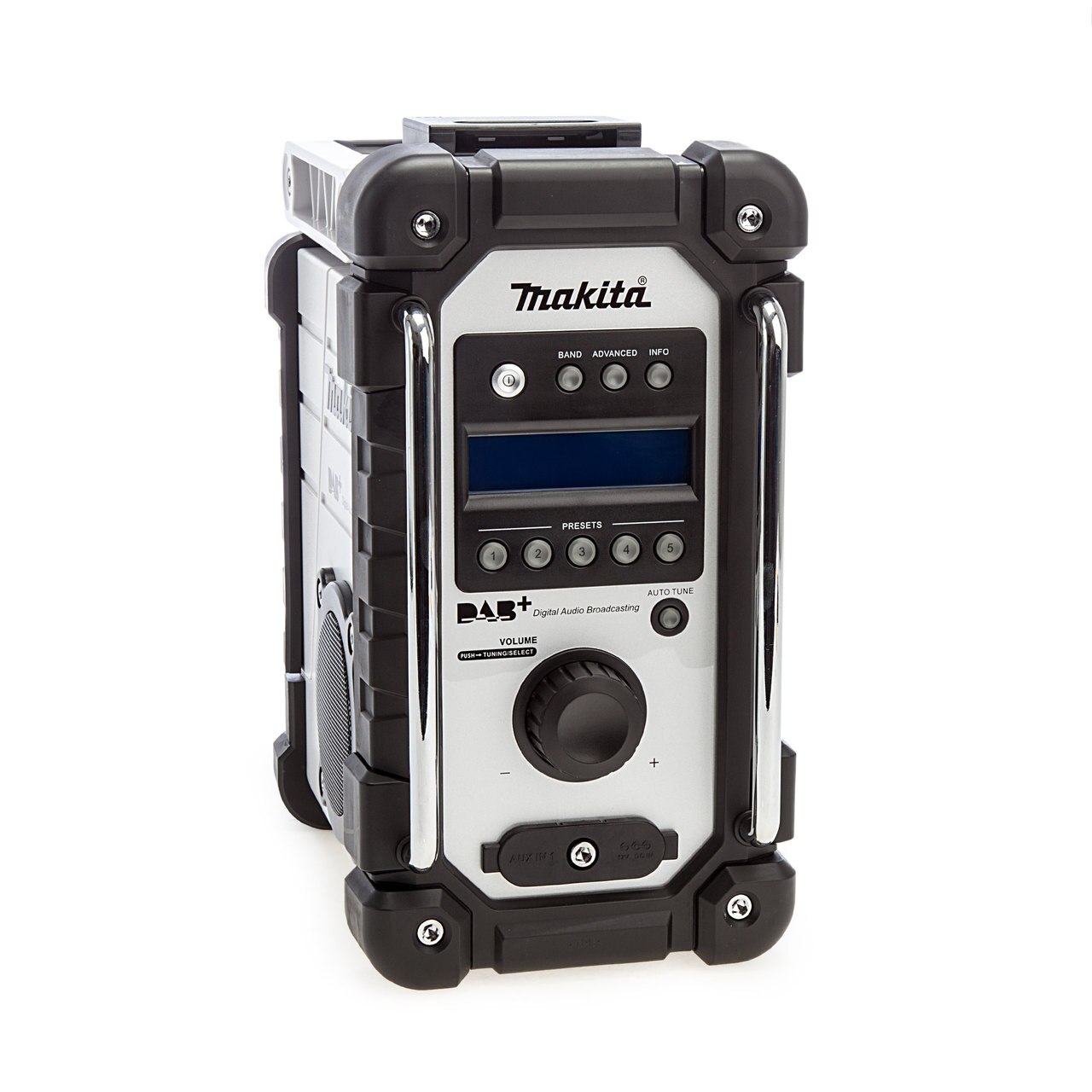 Makita DMR110W DAB / DAB + 7.2-18V Радио на работната площадка бяло (само корпус)