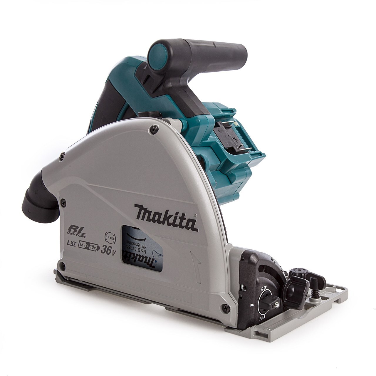Makita DSP600ZJ Twin 18V безчеткова плунжерна Потапящ циркуляр LXT (само корпус)
