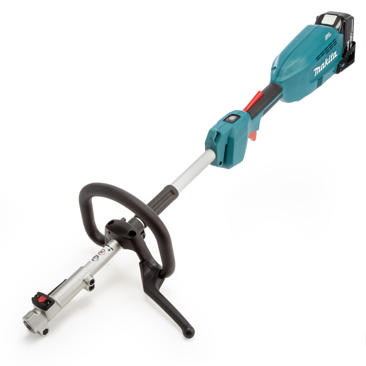 Makita DUX18RT 18V безчеткова многофункционална захранваща глава с разделен вал (1 x 5.0Ah батерия)