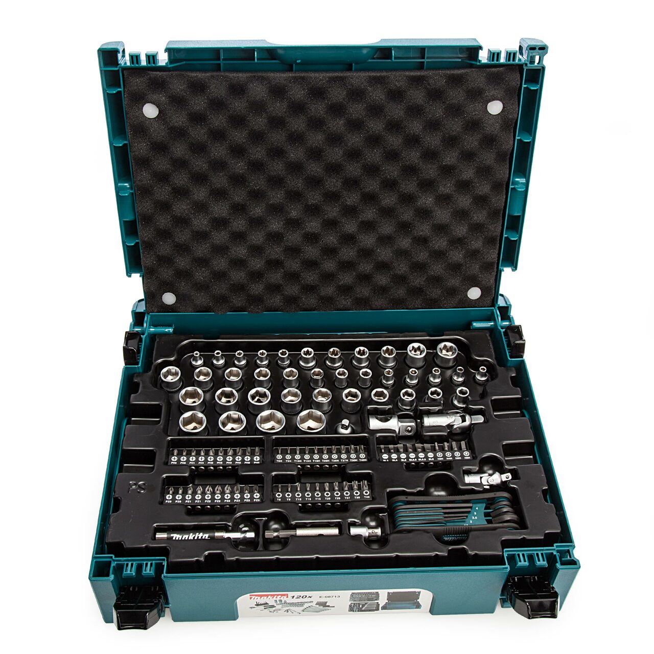 Комплект за поддръжка на Makita E-08713 в калъф MakPac (120 части)