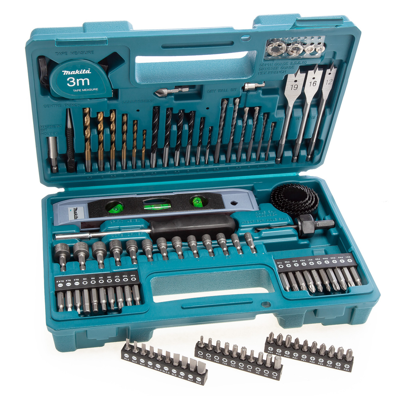 Makita E-10730 Комплект свредла и отвертки (102 части)