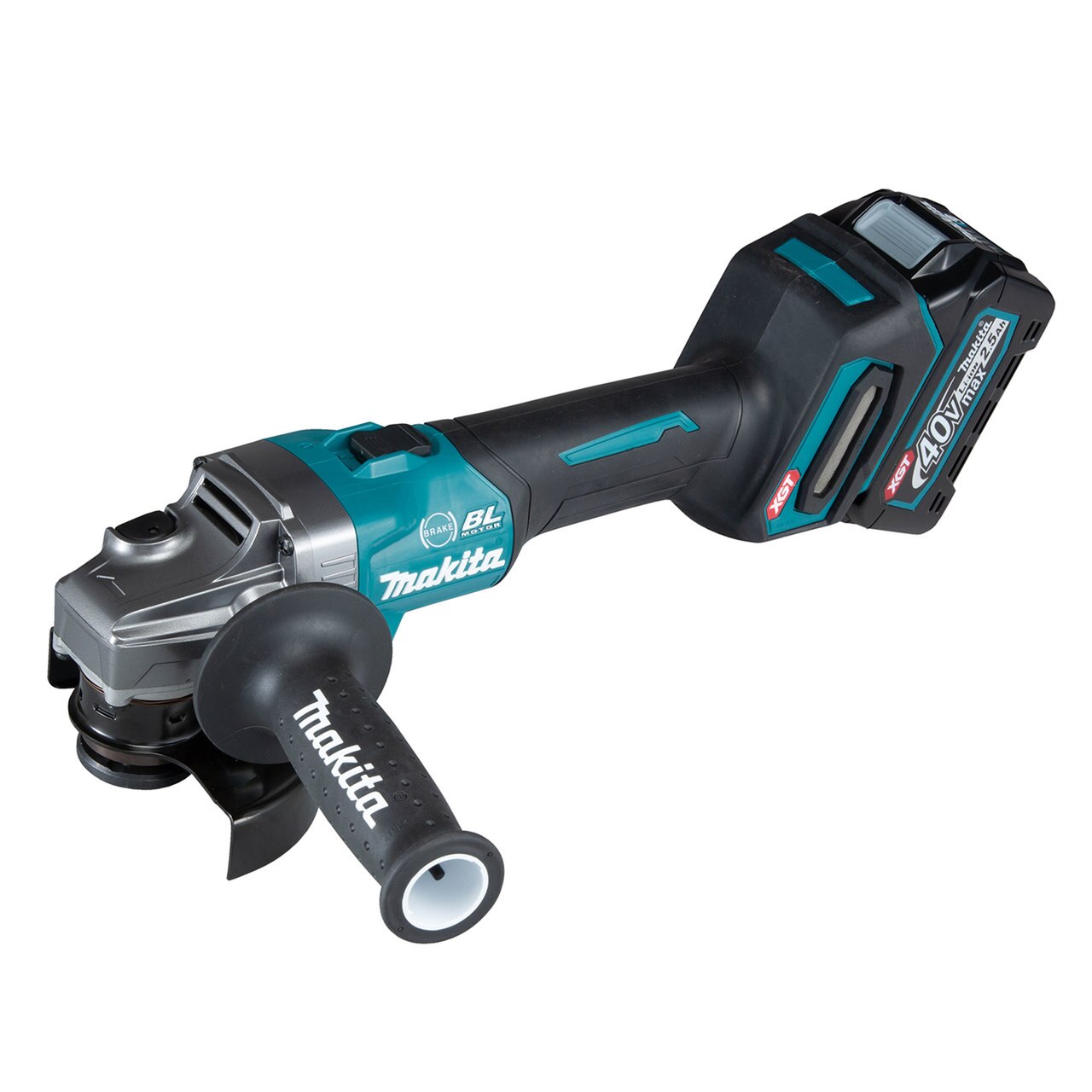 Makita GA004GD101 40Vmax XGT безчетков Ъглошлайф сто и петнайсетмилиметър (1 х 2.5Ah батерия)
