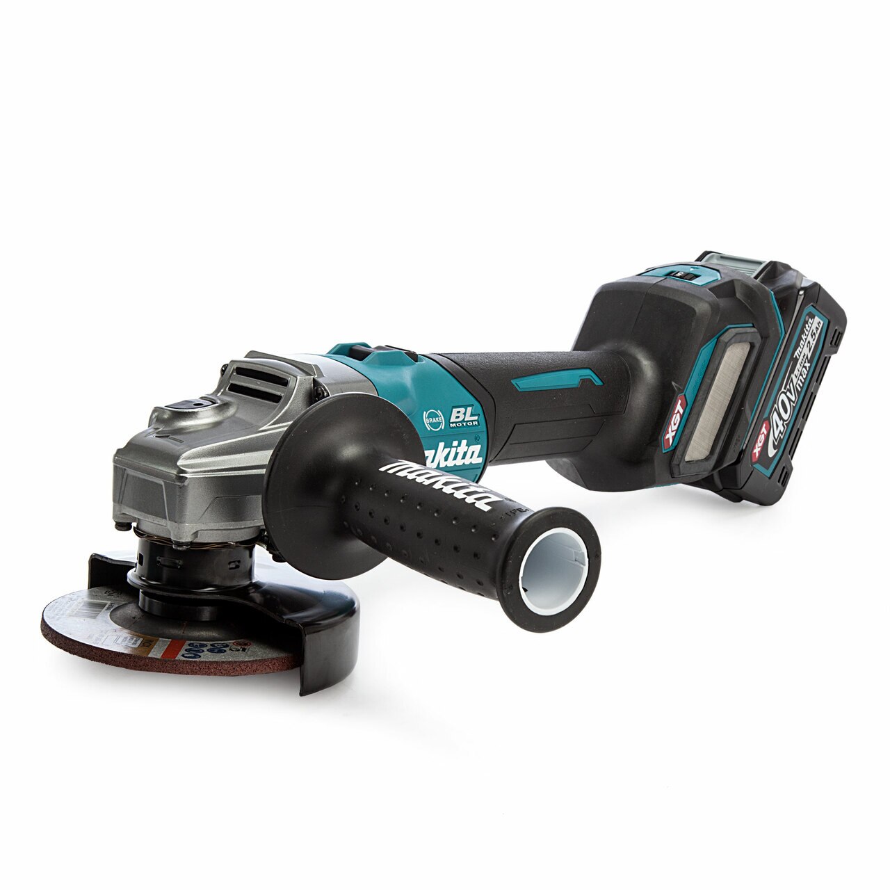 Makita GA022GD101 40Vmax XGT 4,5-инчов / 115mm Ъглошлайф в калъф MakPac (1 x 2,5Ah батерия)