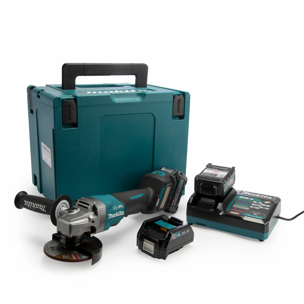 Makita GA028GD202 40Vmax XGT 4,5-инчов / 115mm Ъглошлайф (2 x 2,5Ah батерии)