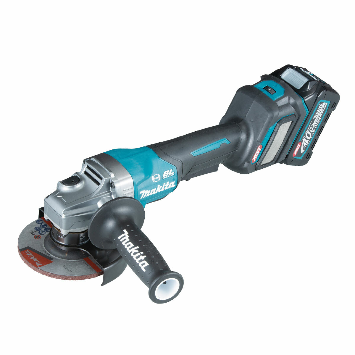 Makita GA029GD202 40Vmax XGT 5-инчов / 125 мм Ъглошлайф (2 x 2.5Ah батерии)