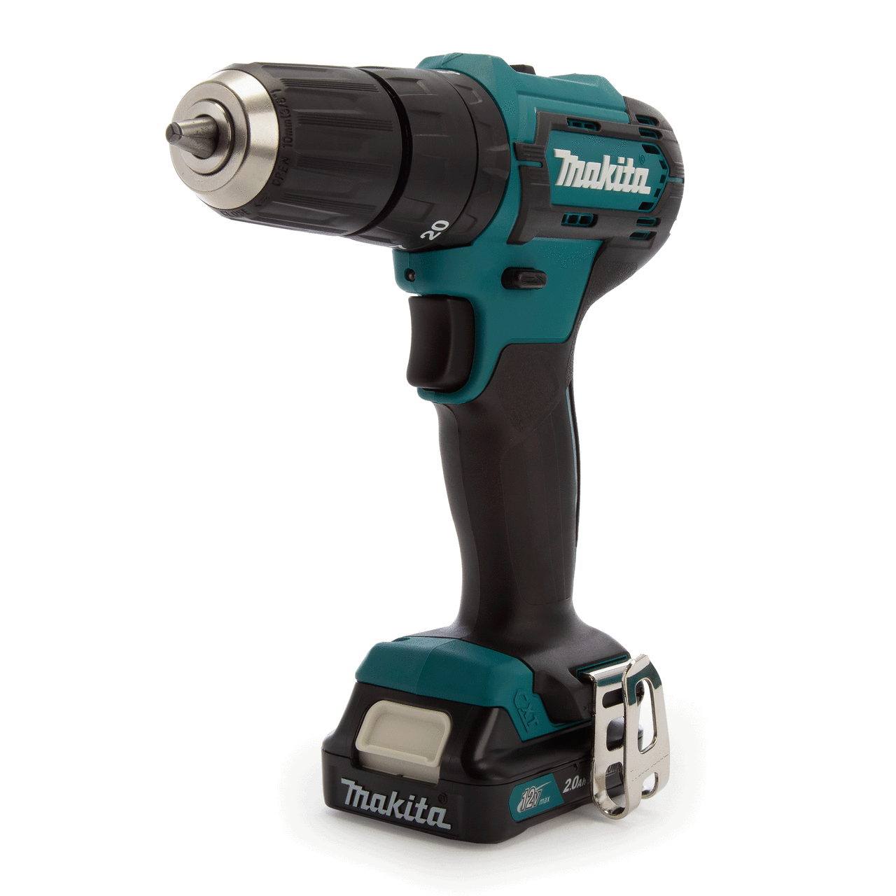 Ударен Винтоверт Makita HP333DWAX1 12Vmax Екстремна компактна технология (2 x 2.0Ah батерии) с комплект от 74 части
