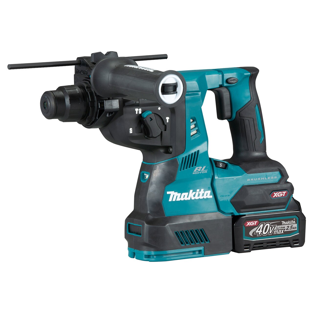 Makita HR003GD101 40Vmax XGT безчетков SDS Plus ротационен чук (батерия 1 x 2.5Ah)