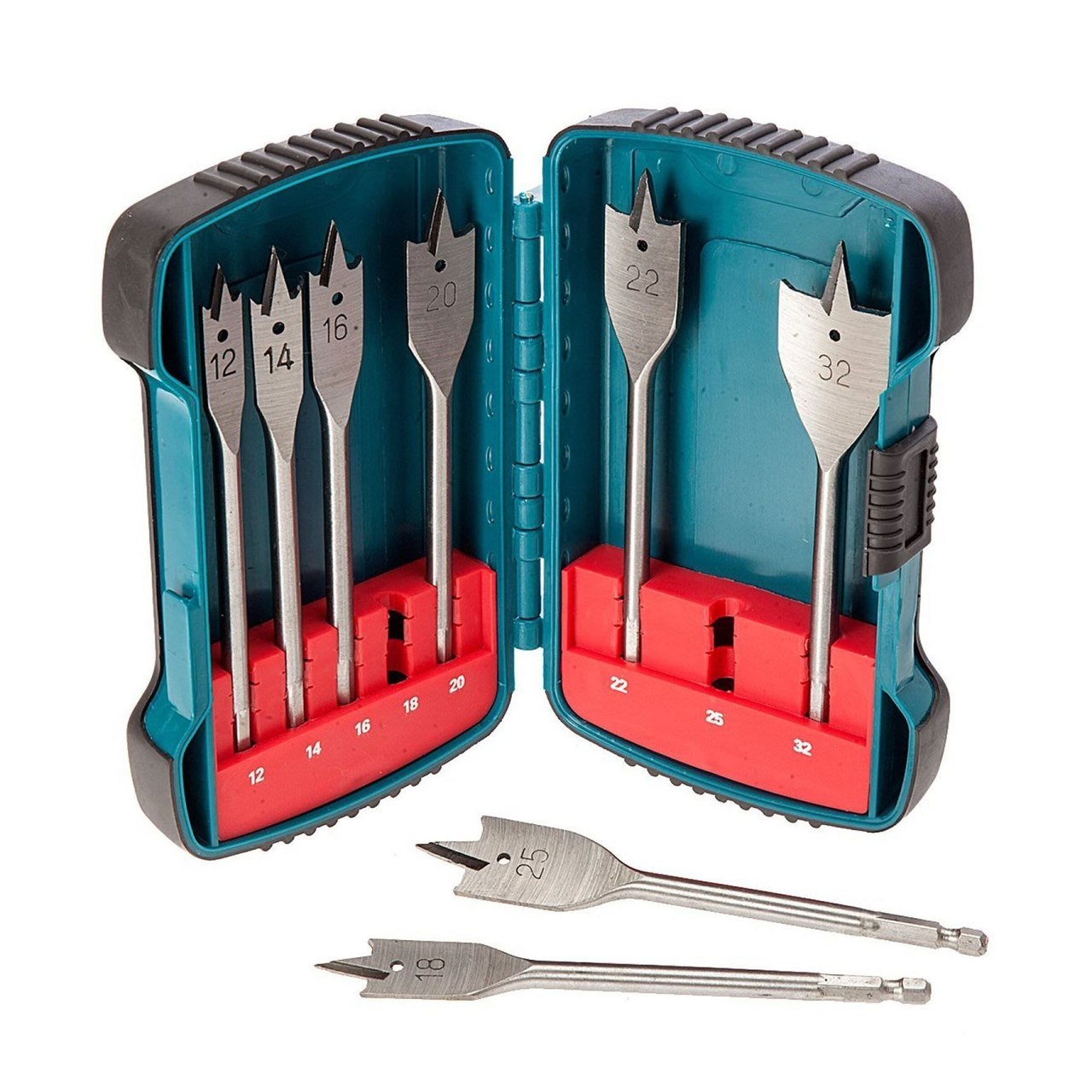 Makita P-52093 Hexagon DIN Standard Set Flat Bit 150mm (8 Piece)