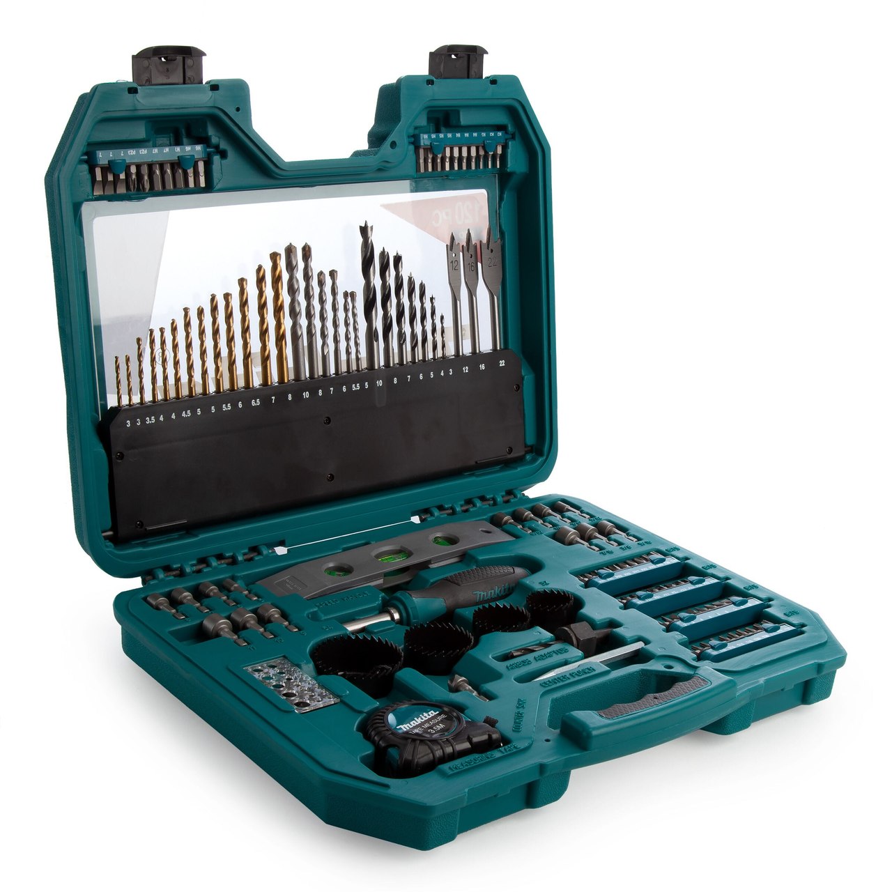 Makita P-90370 Trade Pro Комбиниран комплект аксесоари за електрически бормашини (120 броя)