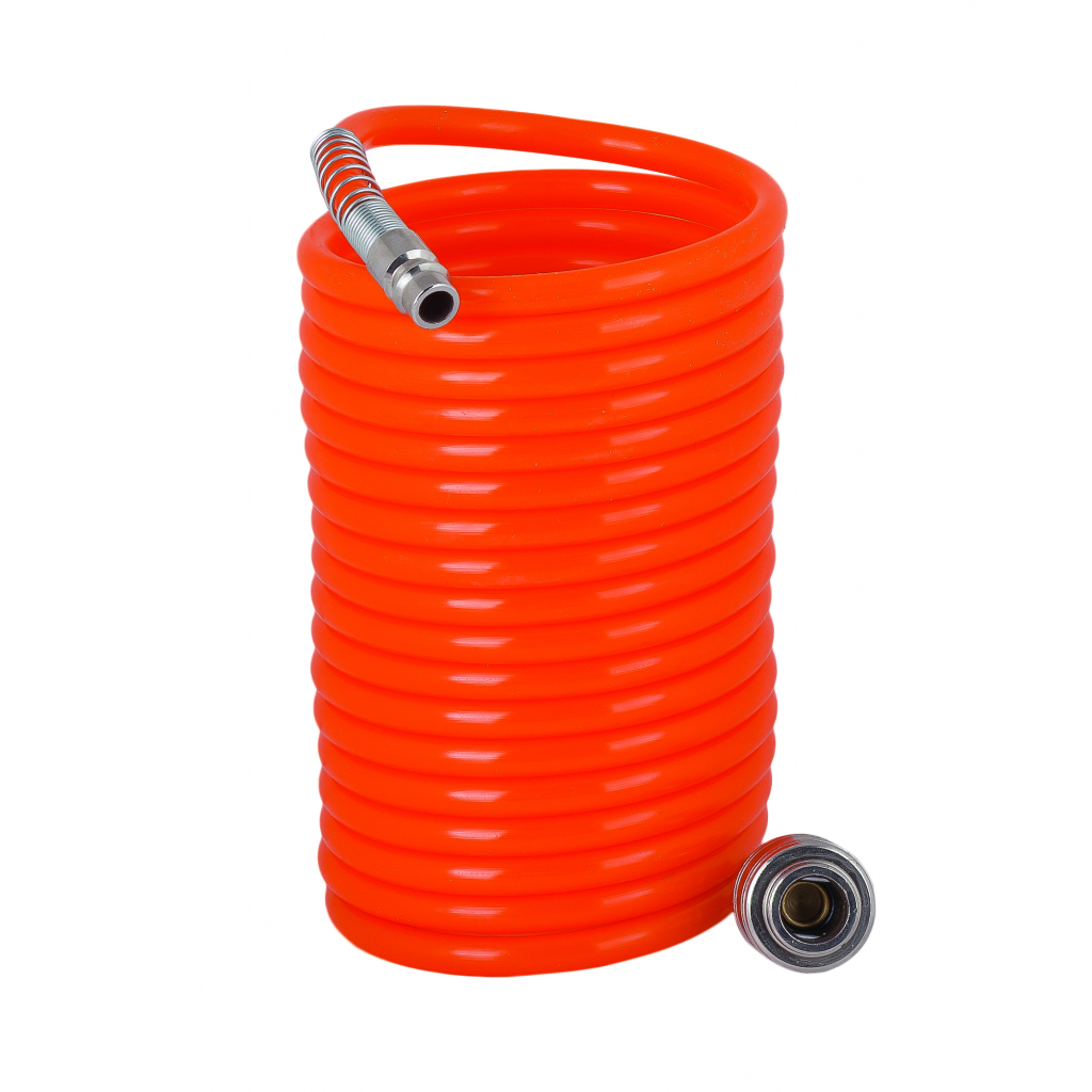 Маркуч за компр. PU ø6.5x9.5mm 10m с бързи връзки 1/4