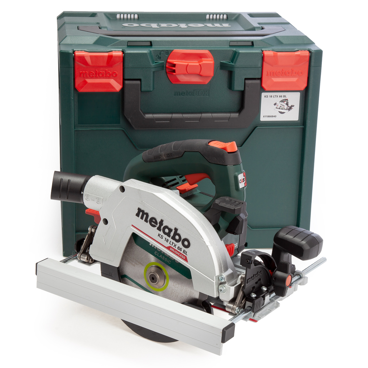 Metabo KS 18 LTX 66 BL 18V циркуляр в metaBOX 340 (само корпус)