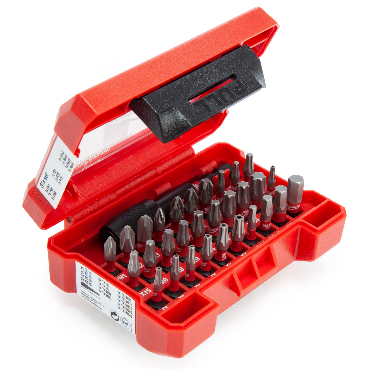 Milwaukee 4932472060 Комплект битове Shockwave Impact Duty (31 броя)