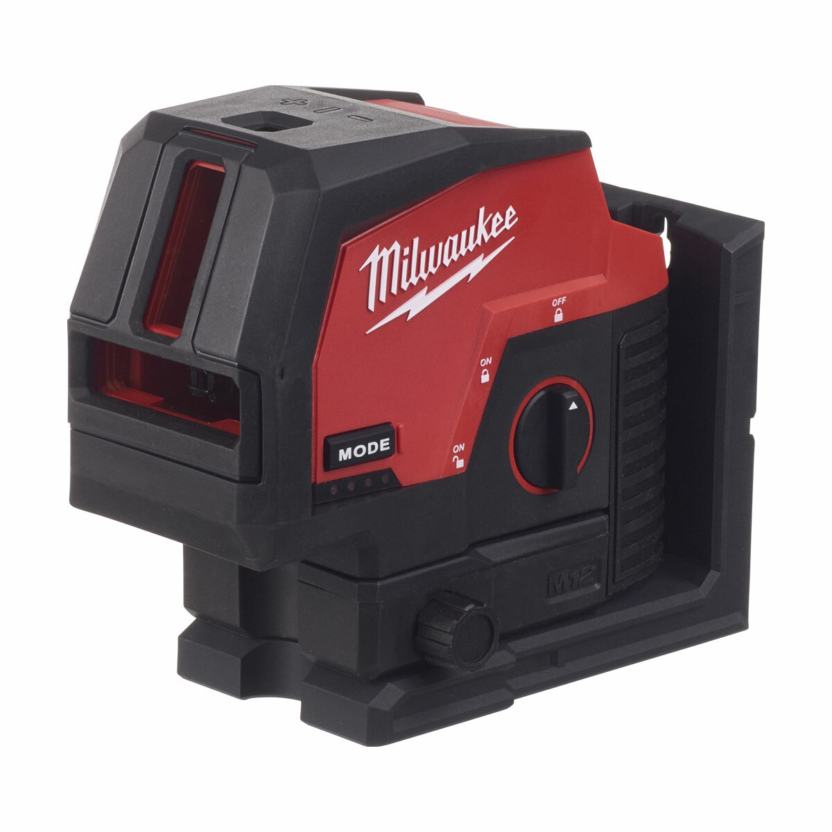 Milwaukee M12 CLLP Зелен самонивелиращ се напречен лазер с отвес (само корпус)