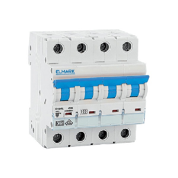 NEW АВТОМАТИЧЕН ПРЕДПАЗИТЕЛ MCB C104L 10A 4P 10kA КРИBА C