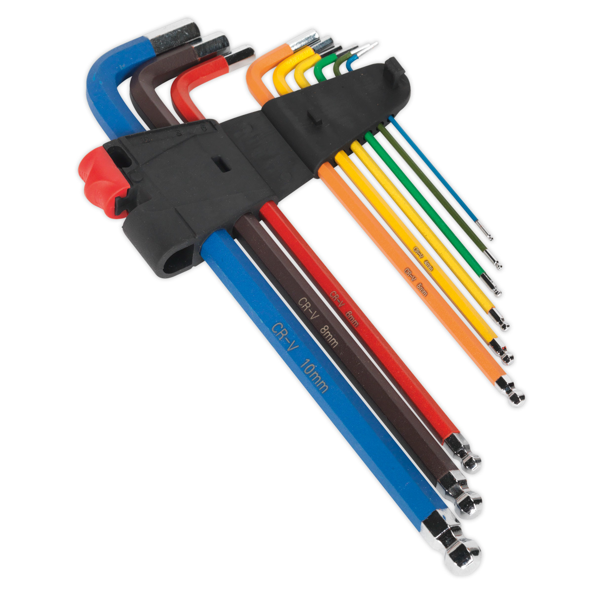 Sealey AK7191 против хлъзгане изключително дълго Ball-End Hex Key Set (9 Piece)