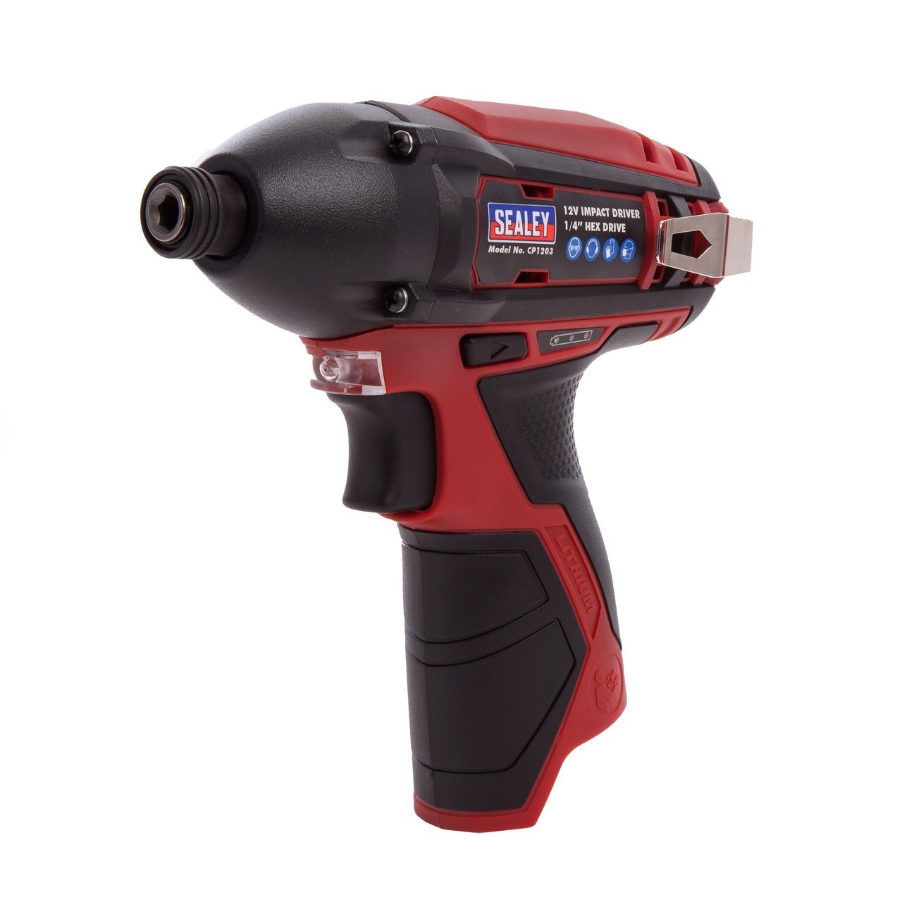 Sealey CP1203 12V Ударна Отвертка 1/4 "Hex диск 80nm (само корпус)
