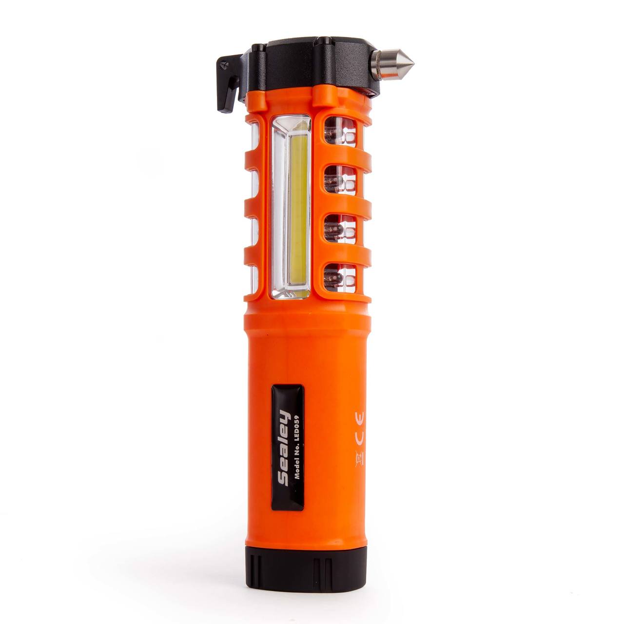 Sealey LED059 Аварийно Фенер/ Belt Cutter / Hammer - 2W COB + 16 Red LED + 1W LED