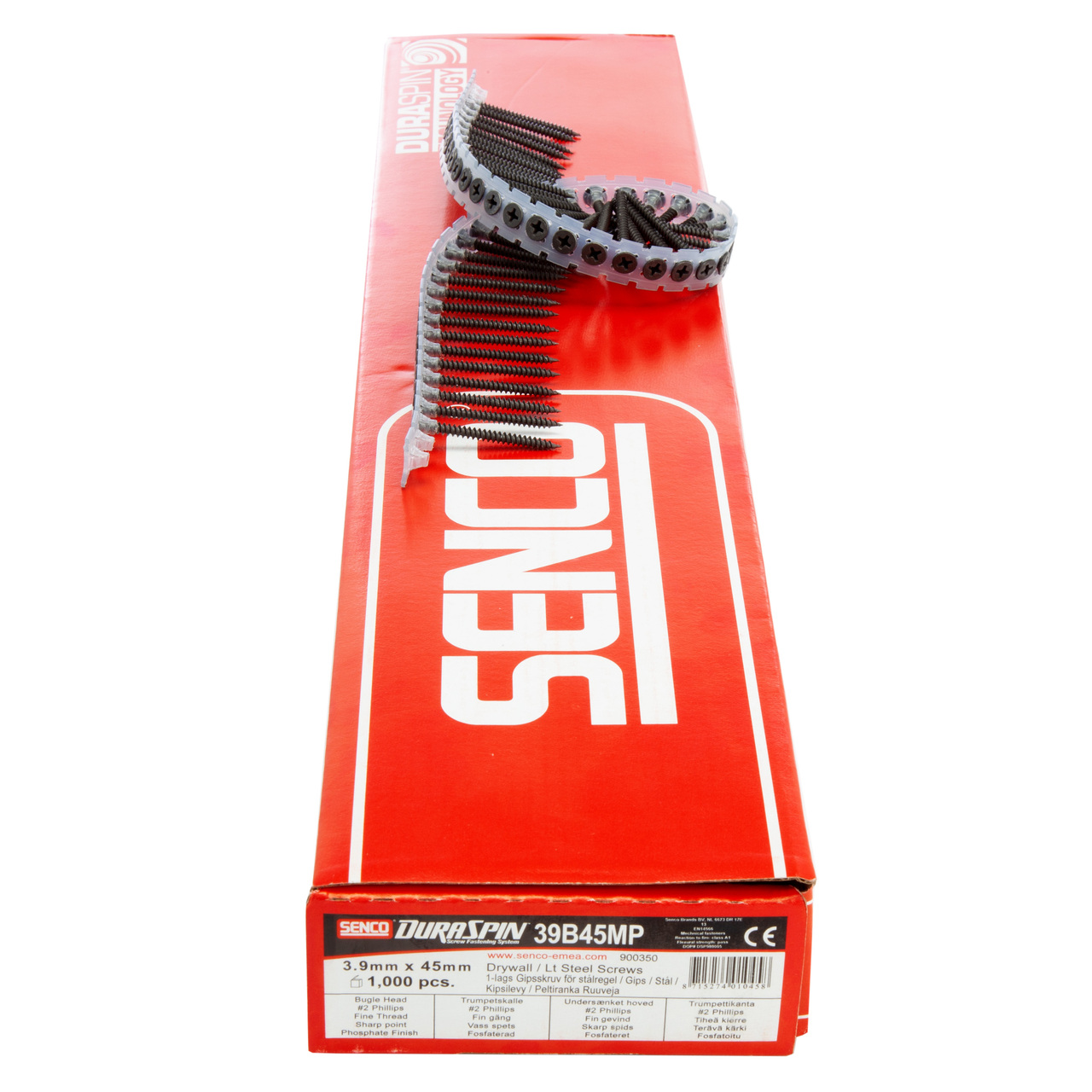 Senco 39B45MP DuraSpin Гипсокартон да Light стомана Винтове 3.9 мм х 45мм (1000 в клетка)