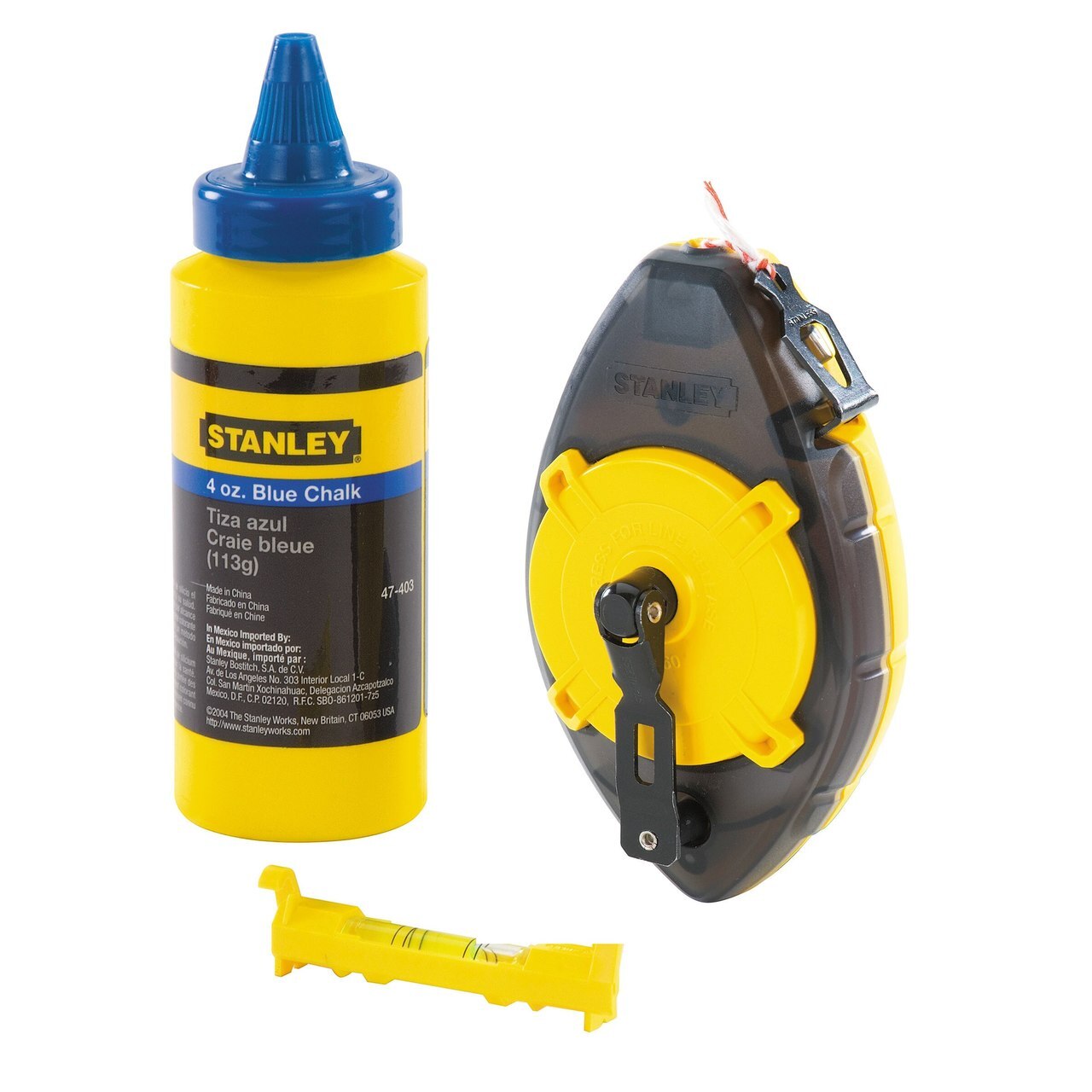Stanley 0-47-465 PowerWinder Chalk Box 3 броя комплект - син тебешир