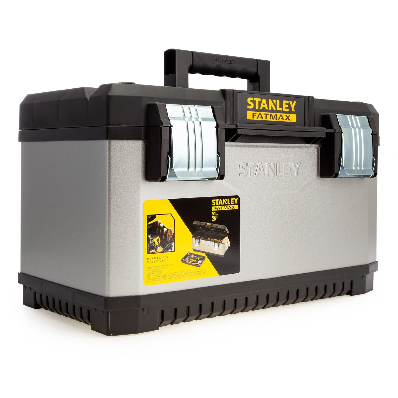 Stanley 1-95-615 Fatmax Метална пластмасова кутия за инструменти 20 инча / 50см