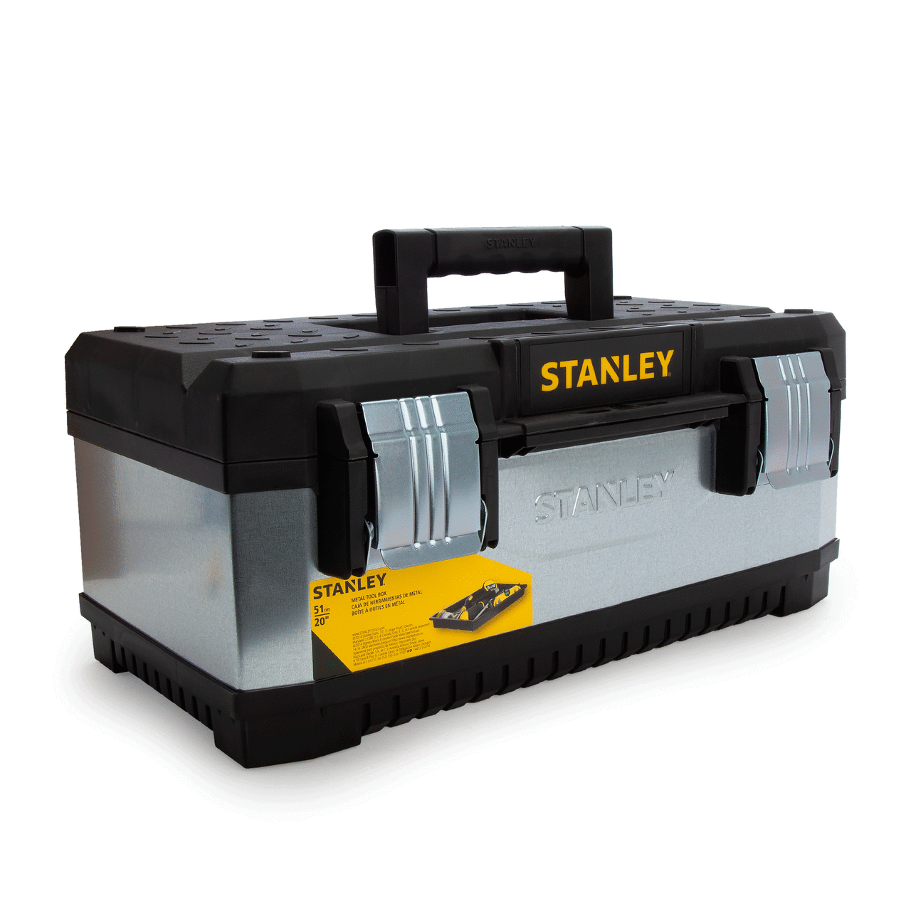 Stanley 1-95-618 Поцинкована метална / пластмасова кутия с инструменти 20 инча