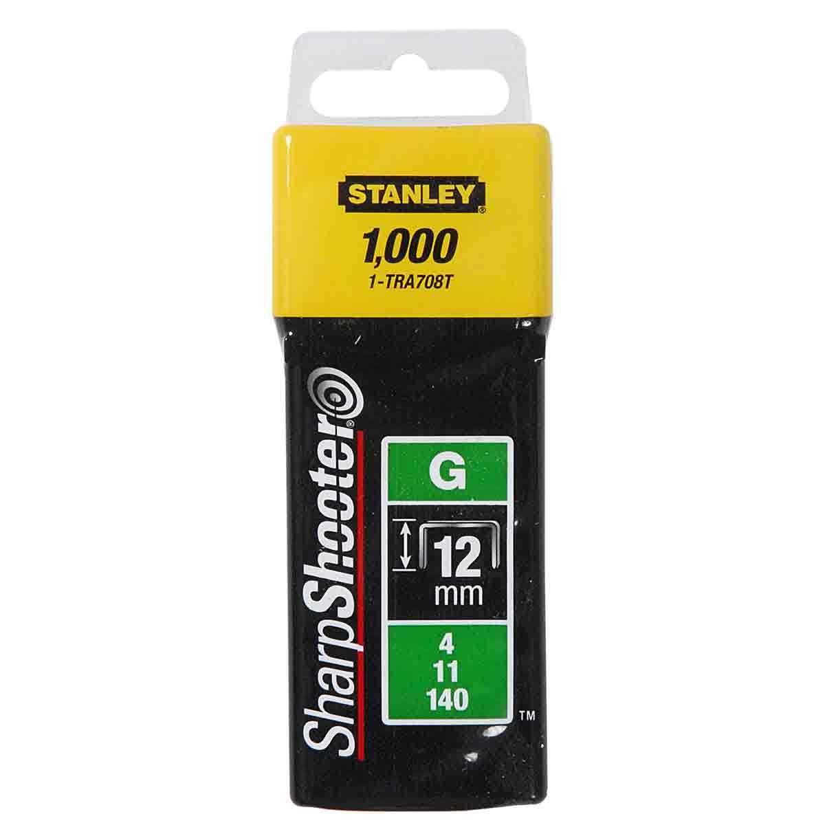 Тежки телбодрежни скоби Stanley 1-TRA708T 12 мм (пакет от 1000)