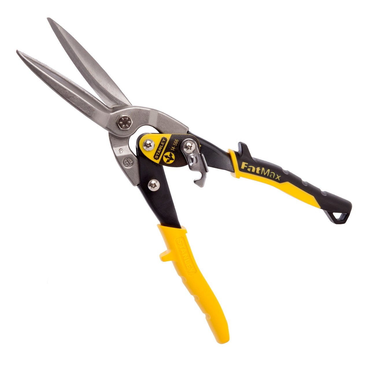 Stanley 2-14-566 FatMax стоманена режеща авиация Snip - Прав дълъг разрез 290 мм / 11.5 инча