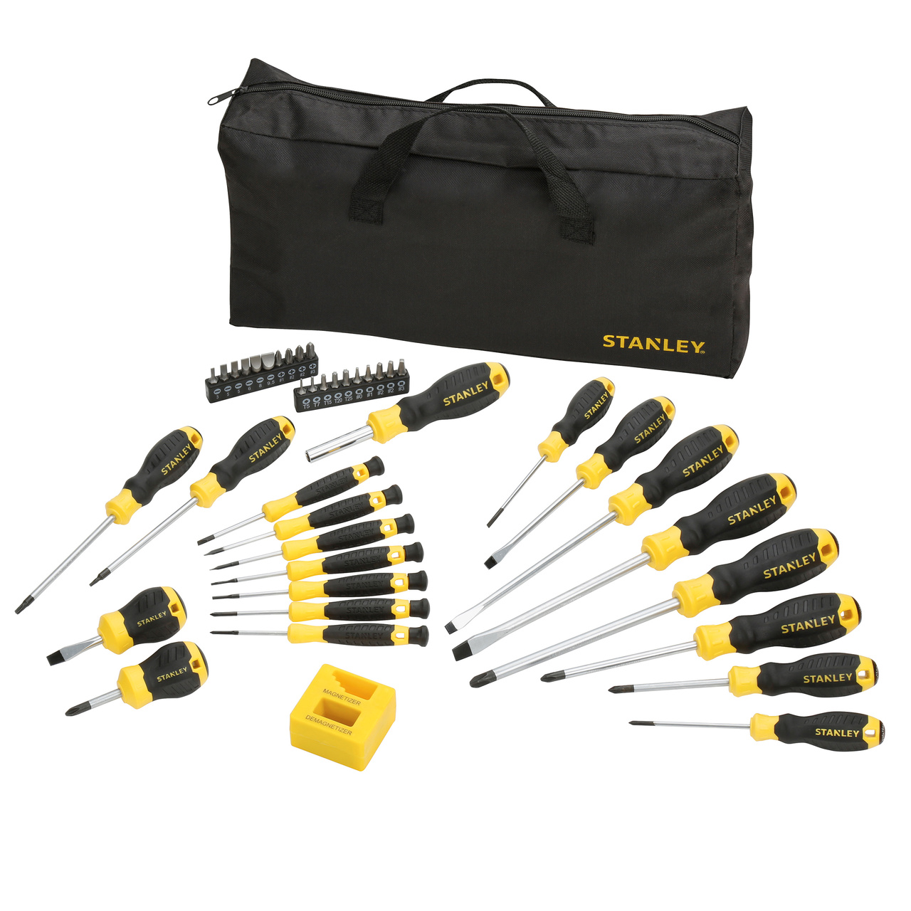 Комплект отвертки и битове Stanley STHT0-62113 в торбичка (42 броя)