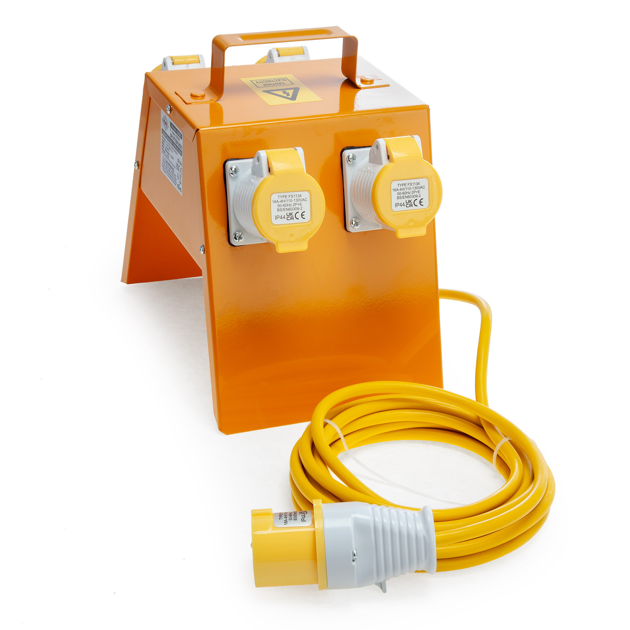 Toolstop 10895 Сплитер Кутия 4 посоки 4 x 16 Amp гнезда 1,5 mm кабел 110 V