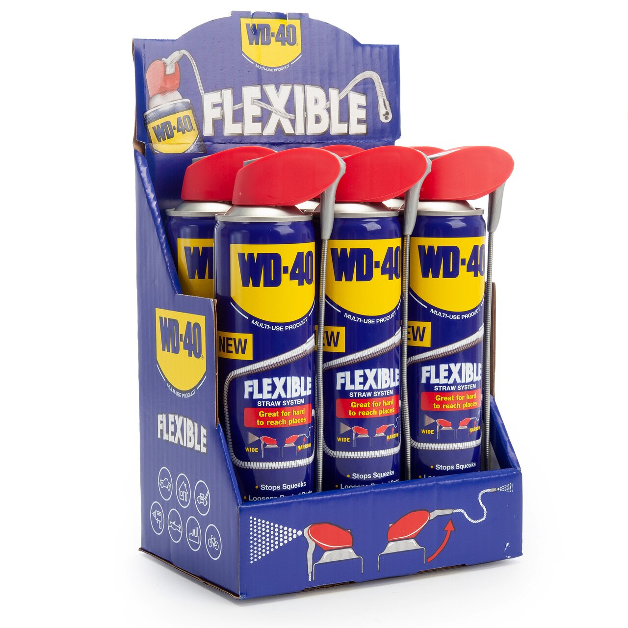 WD-40 Многократна смазка с гъвкава слама (44955) 400 ml (пакет от 6)