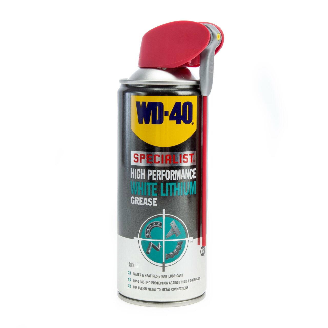 WD40 Специална високоефективна бяла литиева смазка (44391/44) 400 мл .